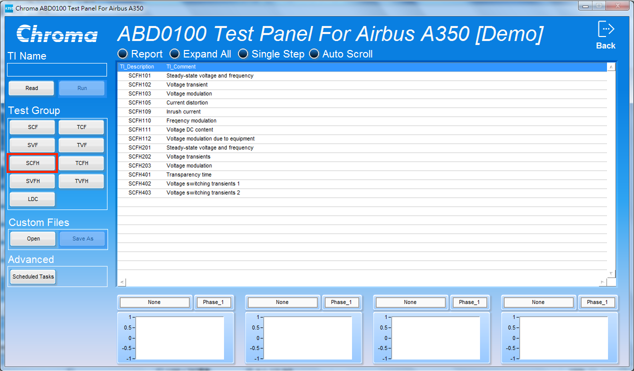 Chroma ABD0100.1.8.1航空航天试验SOFTPANEL SCFH